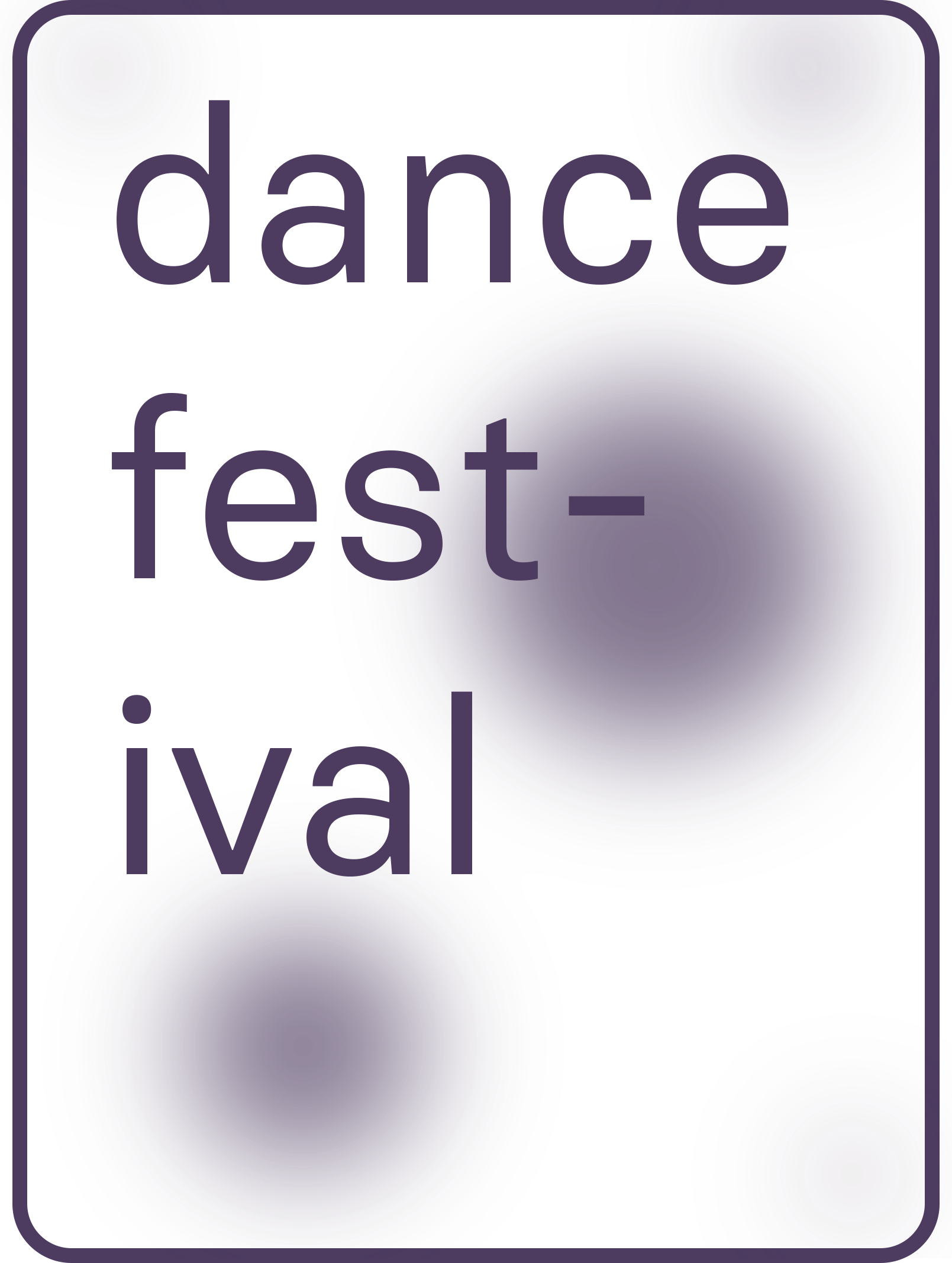 dance festival graphics